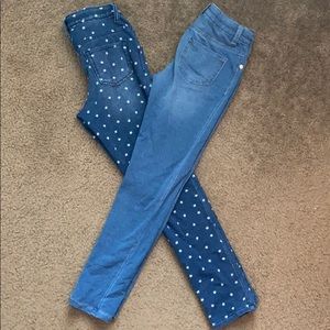 Lot of 2 Cat and Jack jeans size 10/12
